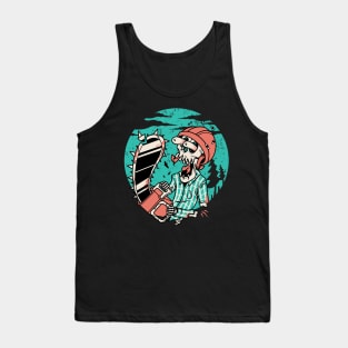 Skullchain Saw Tank Top